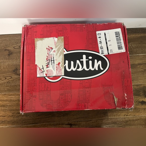 Justin Men's Waterproof EH Non-Steel Wellington Stampede Work Boots Sz 8EE - Picture 7 of 8